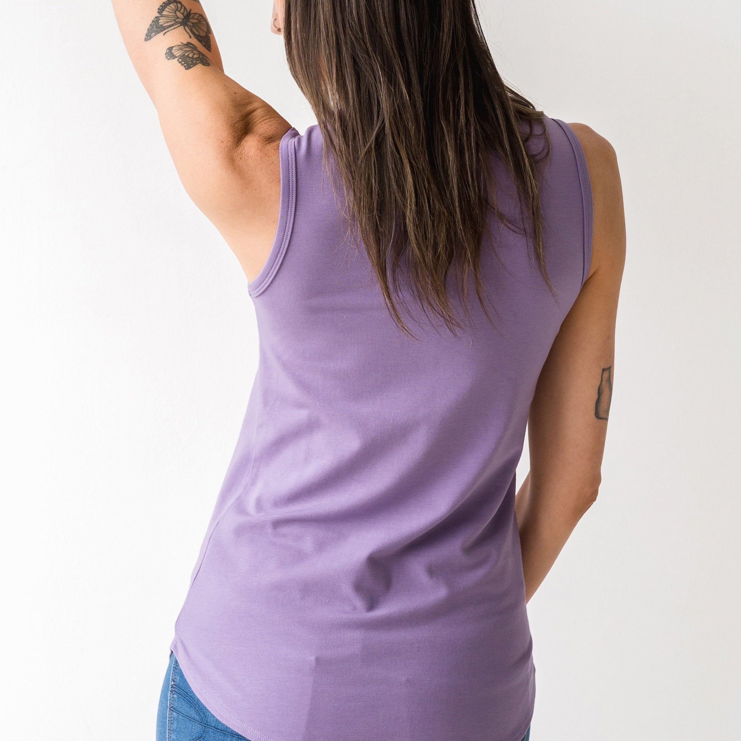 The Highneck Tank Top in Lavender | FRANC Sustainable Clothing
