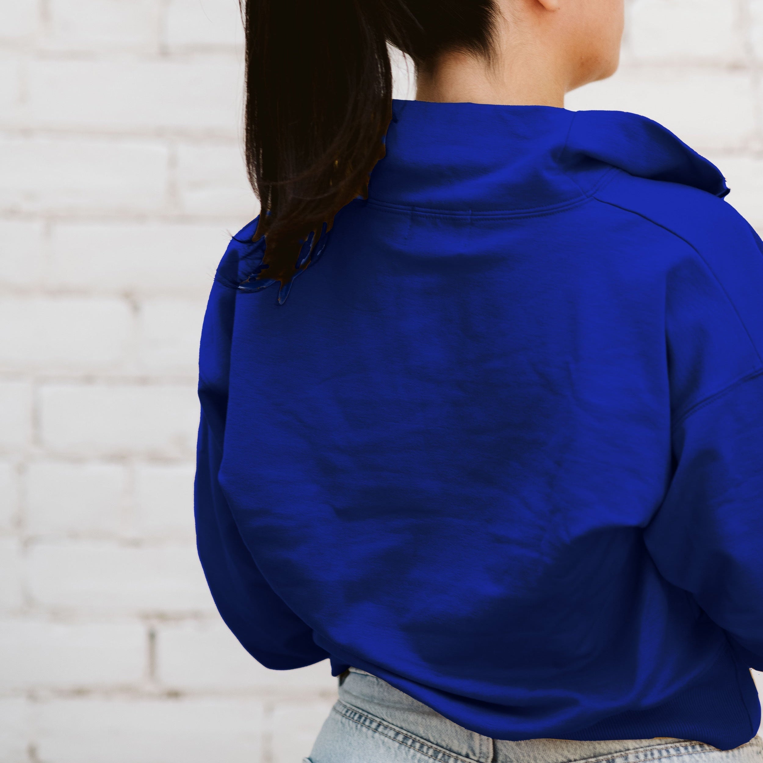 The 1/4 Zip Sweatshirt in Azure | FRANC Sustainable Clothing