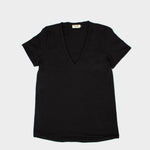 The V-Neck Tee in Black | FRANC Sustainable Clothing