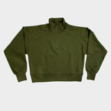 The 1/4 Zip Sweatshirt in Fatigue