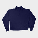 The 1/4 Zip Sweatshirt in Admiral | FRANC Sustainable Clothing