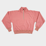 The 1/4 Zip Sweatshirt in Rose | FRANC Sustainable Clothing