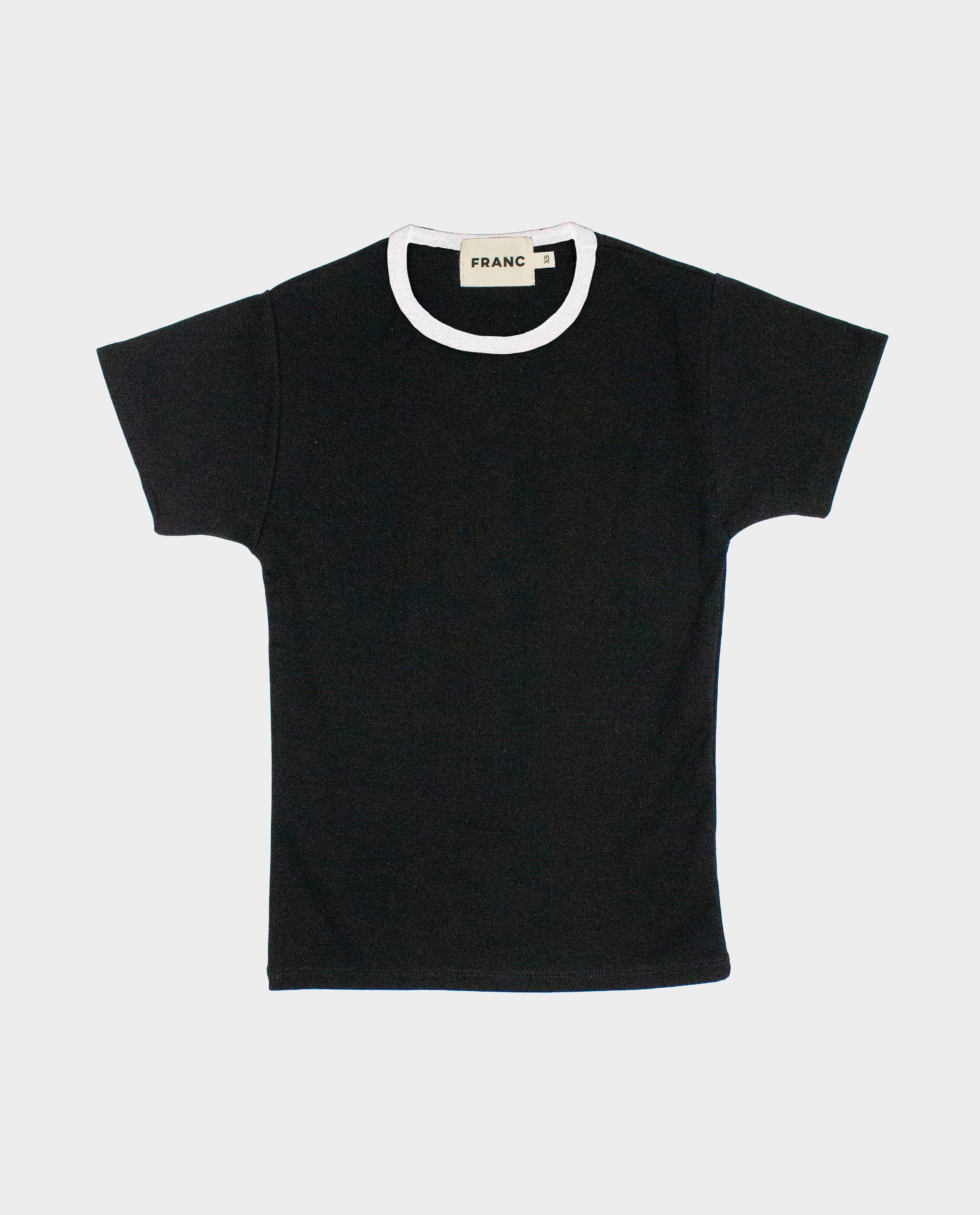 The Babe Tee in Black + White | FRANC Sustainable Clothing