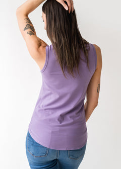 The Highneck Tank Top in Lavender | FRANC Sustainable Clothing