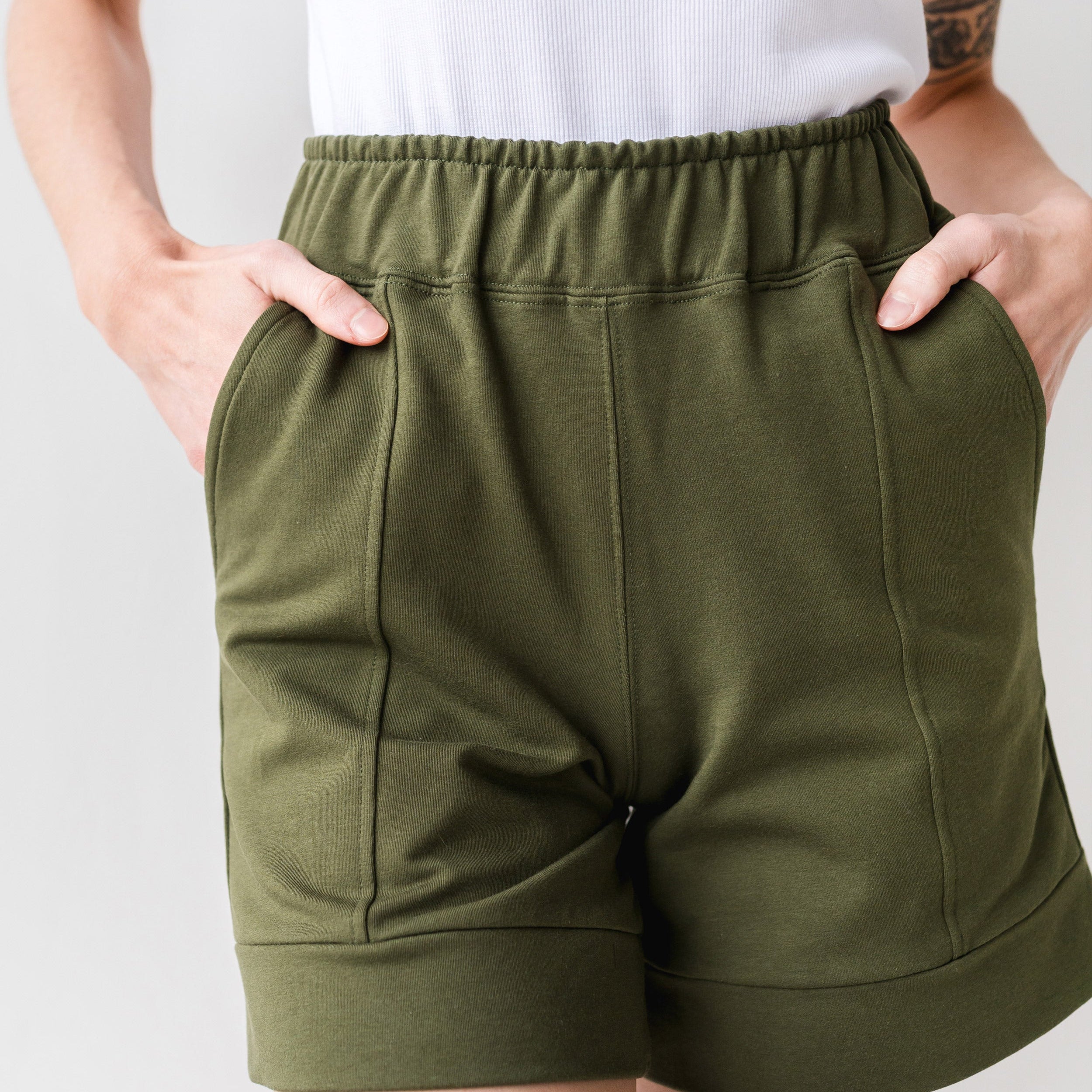 The Panel Short in Olive | FRANC Sustainable Clothing