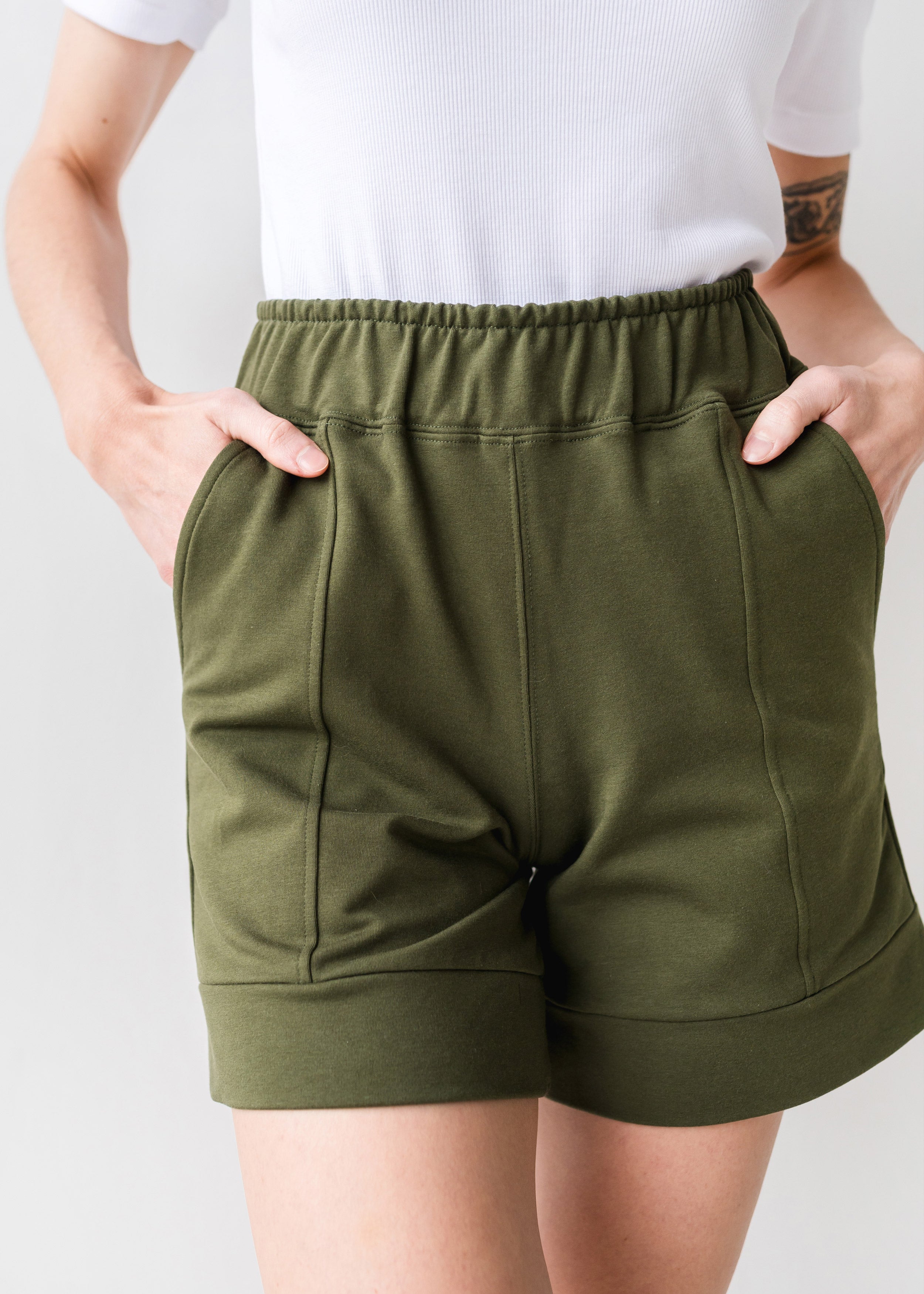 The Panel Short in Olive | FRANC Sustainable Clothing