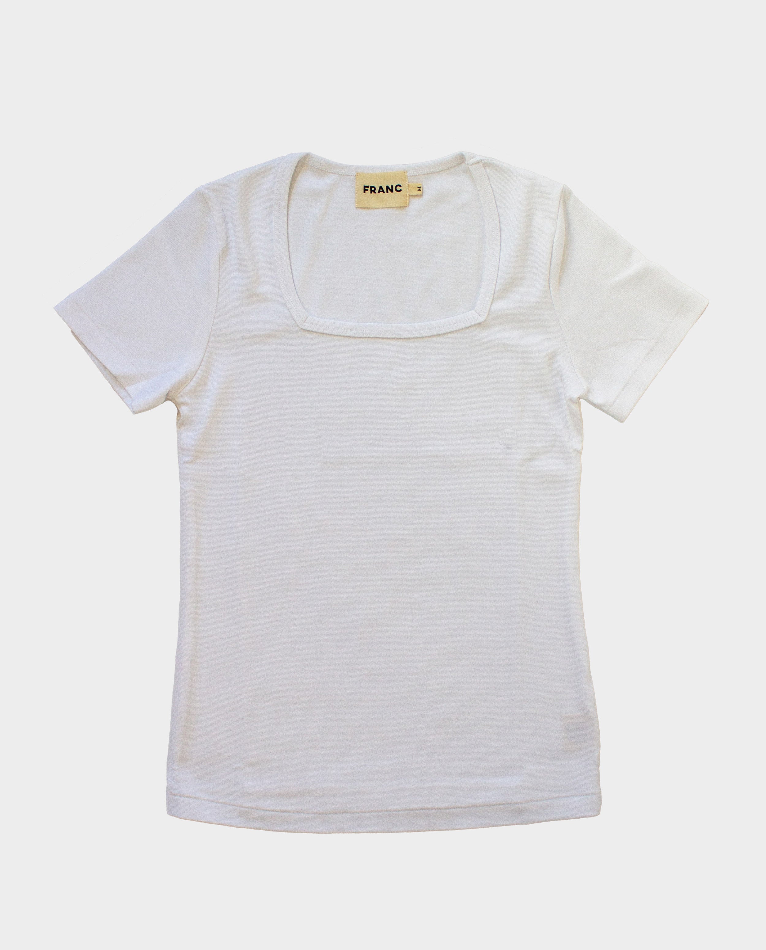 The Squareneck Top in White | FRANC Sustainable Clothing