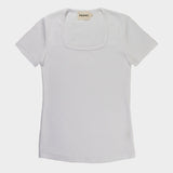 The Squareneck Top in White | FRANC Sustainable Clothing