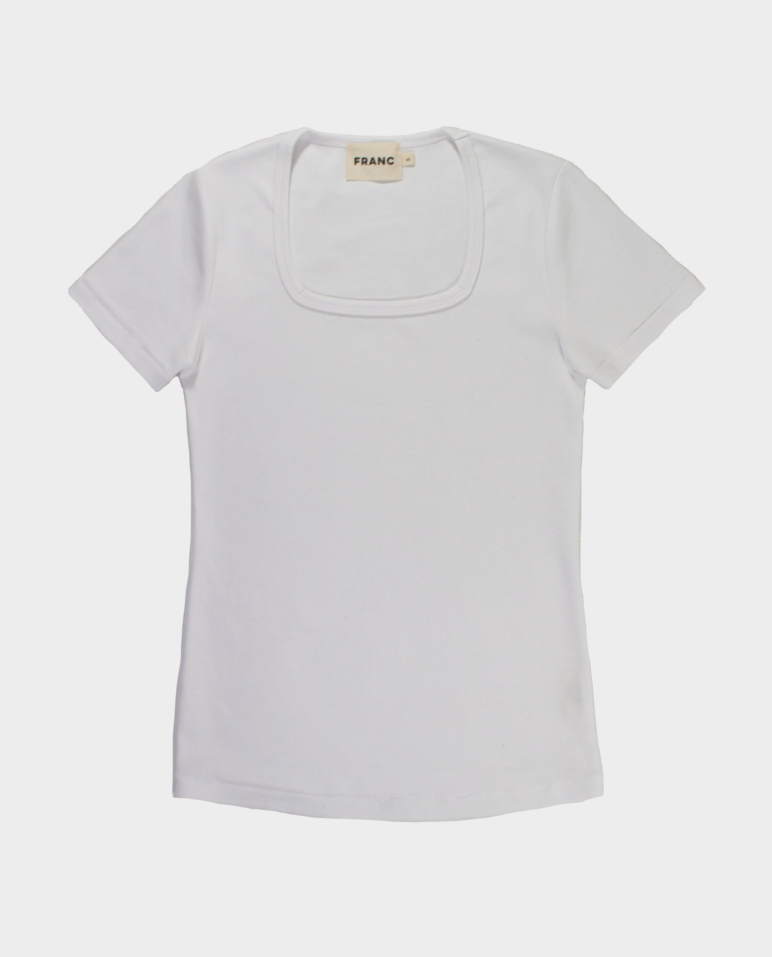 The Squareneck Top in White | FRANC Sustainable Clothing