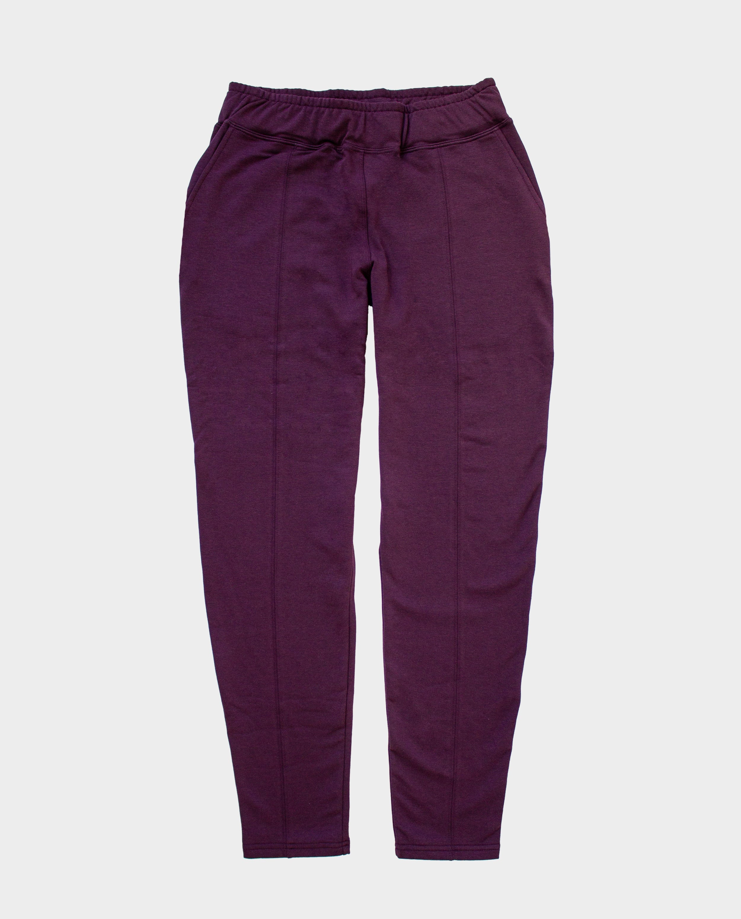 The Trouser Sweatpant in Eggplant | FRANC Sustainable Clothing