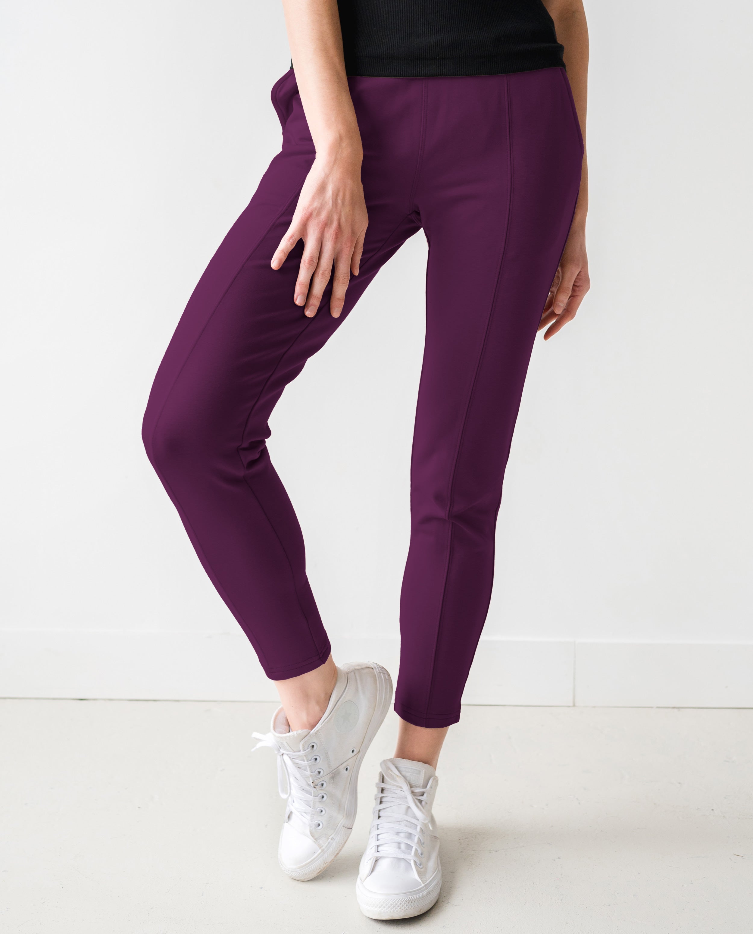 The Trouser Sweatpant in Eggplant | FRANC Sustainable Clothing