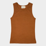 The Tuckable Rib Tank in Copper | FRANC Sustainable Clothing