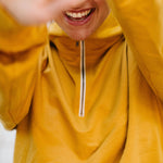 The 1/4 Zip Sweatshirt in Mustard | FRANC Sustainable Clothing