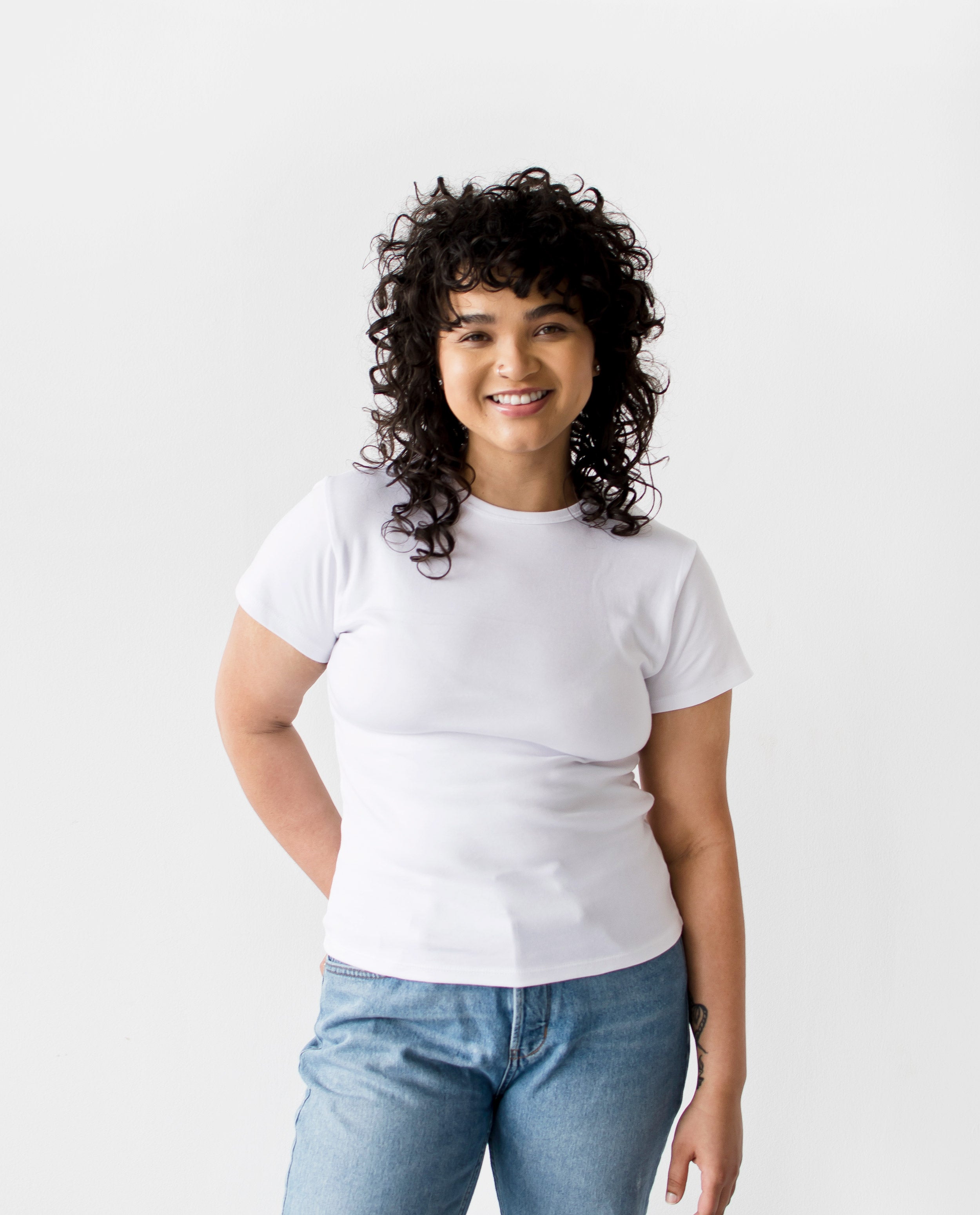 The Babe Tee in White | FRANC Sustainable Clothing