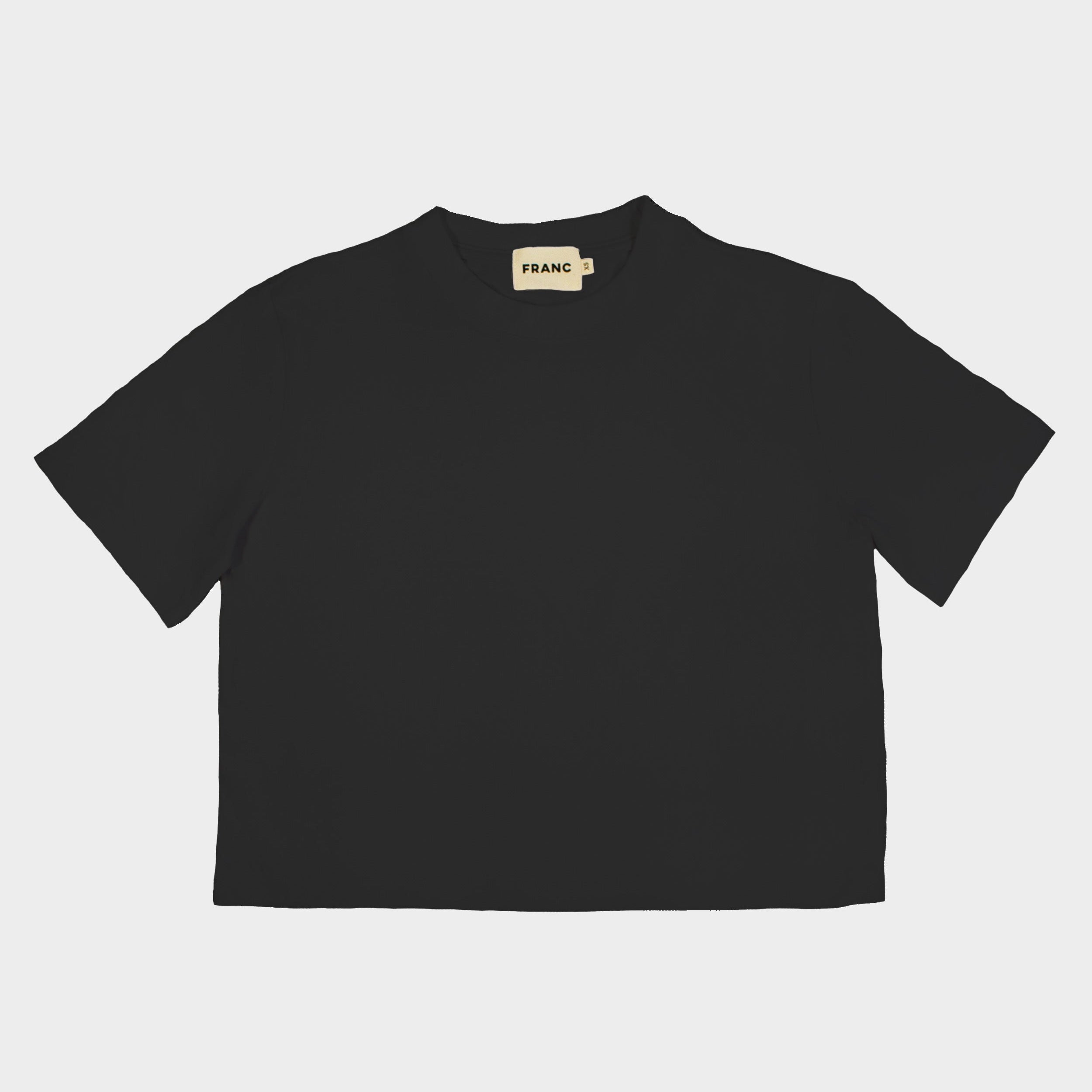The Boxy Tee in Black | FRANC Sustainable Clothing