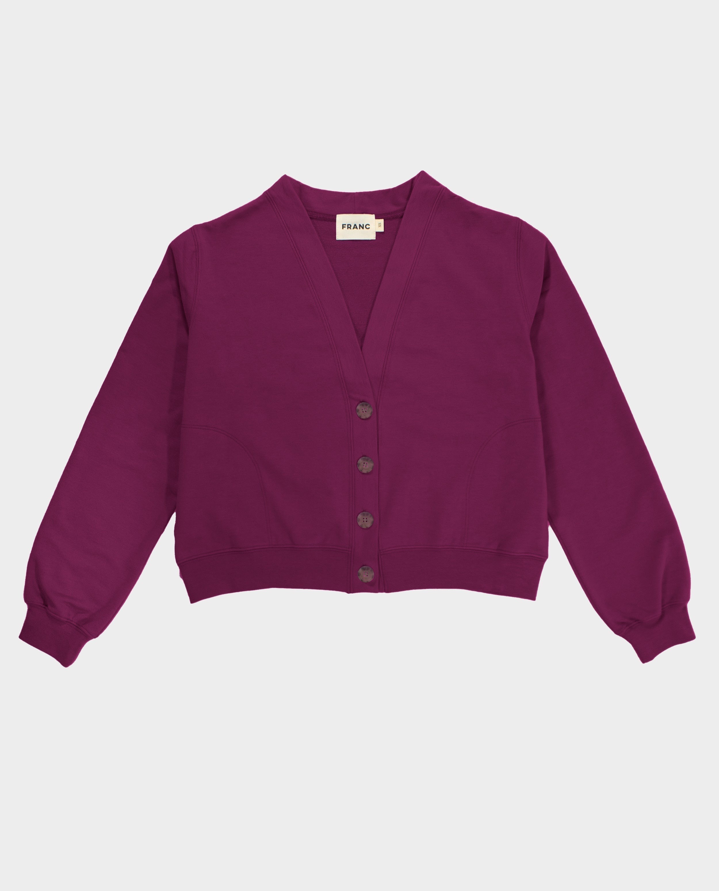 The Cropped Cardi in Poison | FRANC Sustainable Clothing