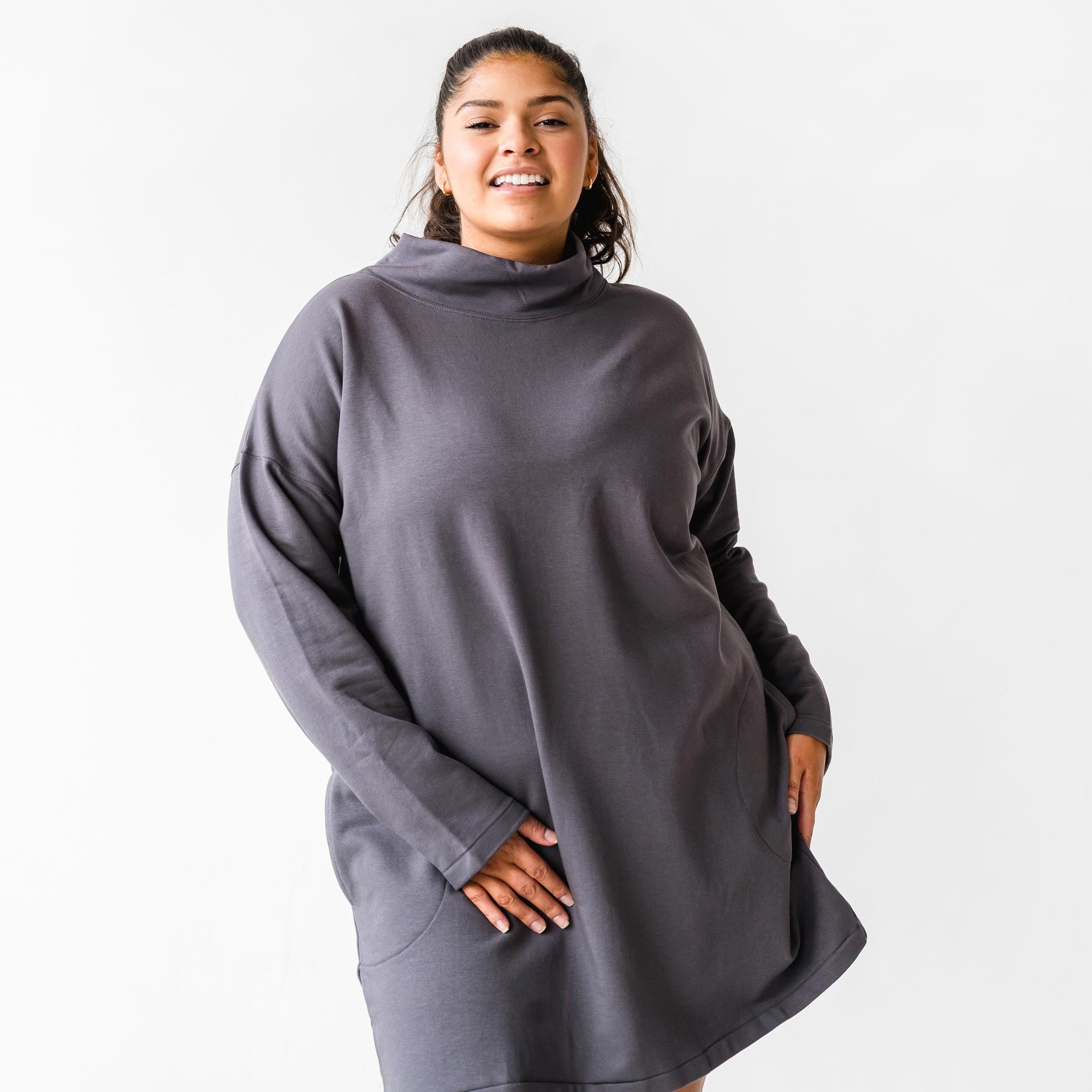The Funnelneck Sweatshirt Dress | FRANC Sustainable Clothing