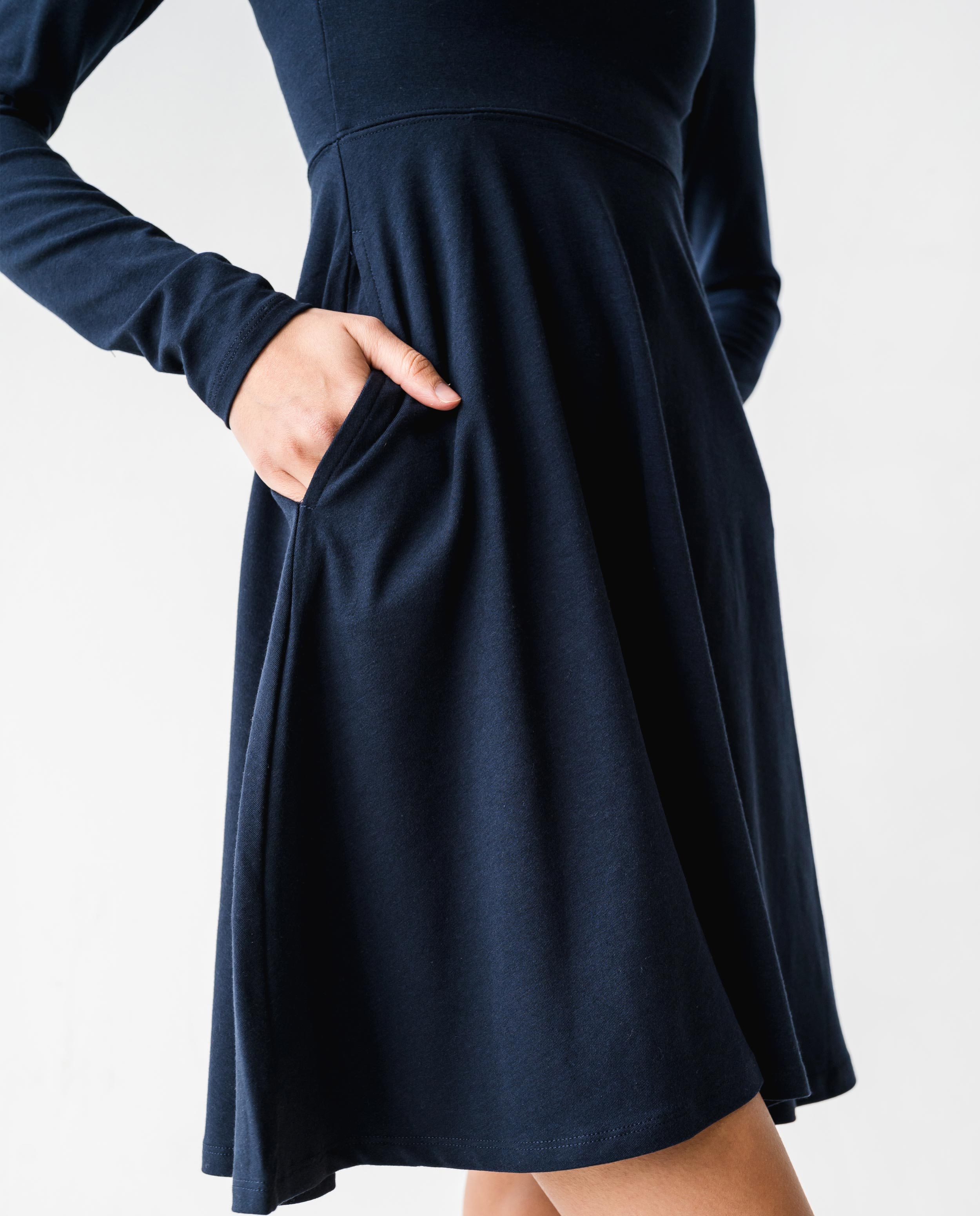 The Long Sleeve Squareneck Dress | FRANC Sustainable Clothing