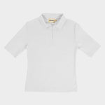 The Rib Polo Shirt in White | FRANC Sustainable Clothing