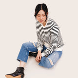 The Striped Crewneck Sweatshirt | FRANC Sustainable Clothing