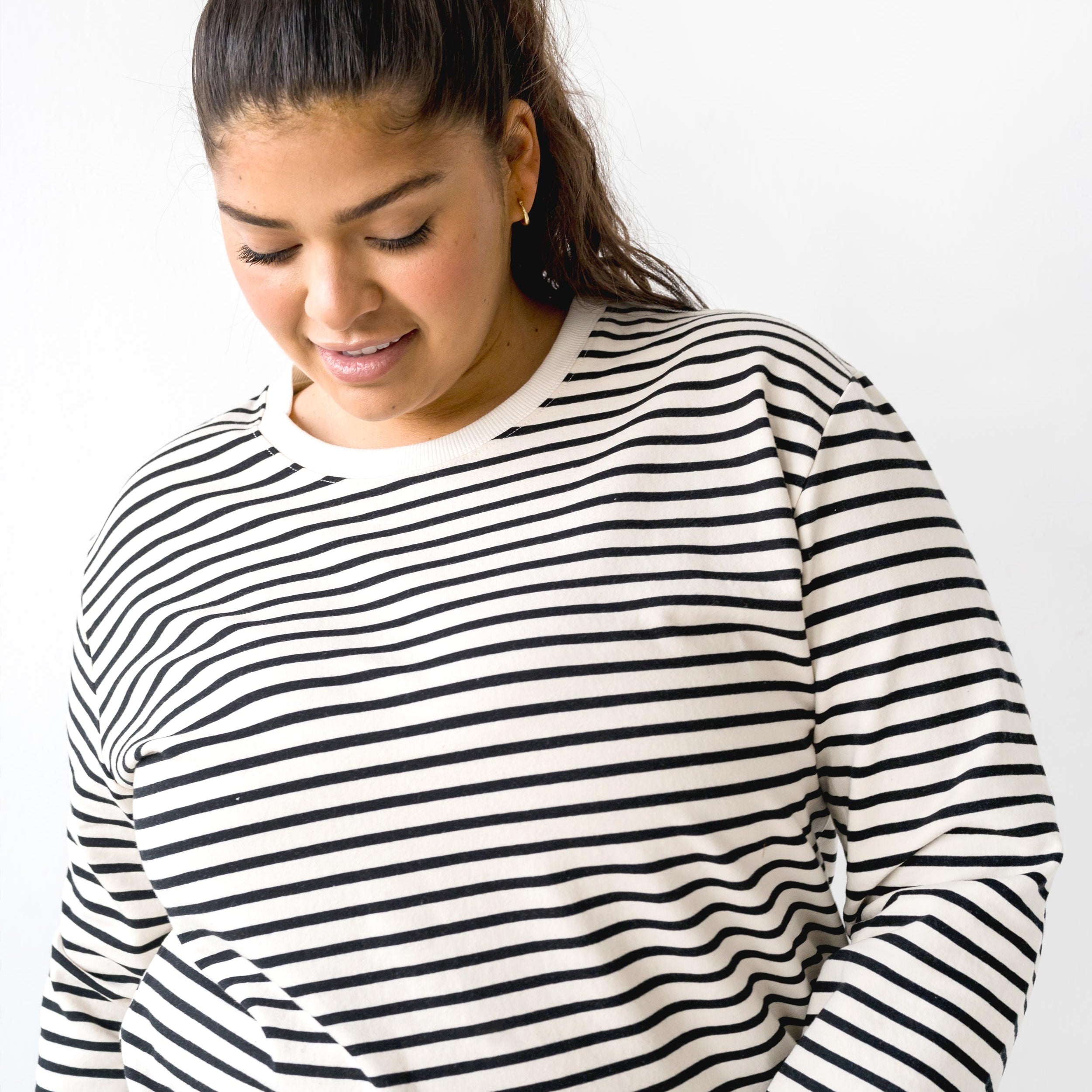 The Striped Crewneck Sweatshirt | FRANC Sustainable Clothing