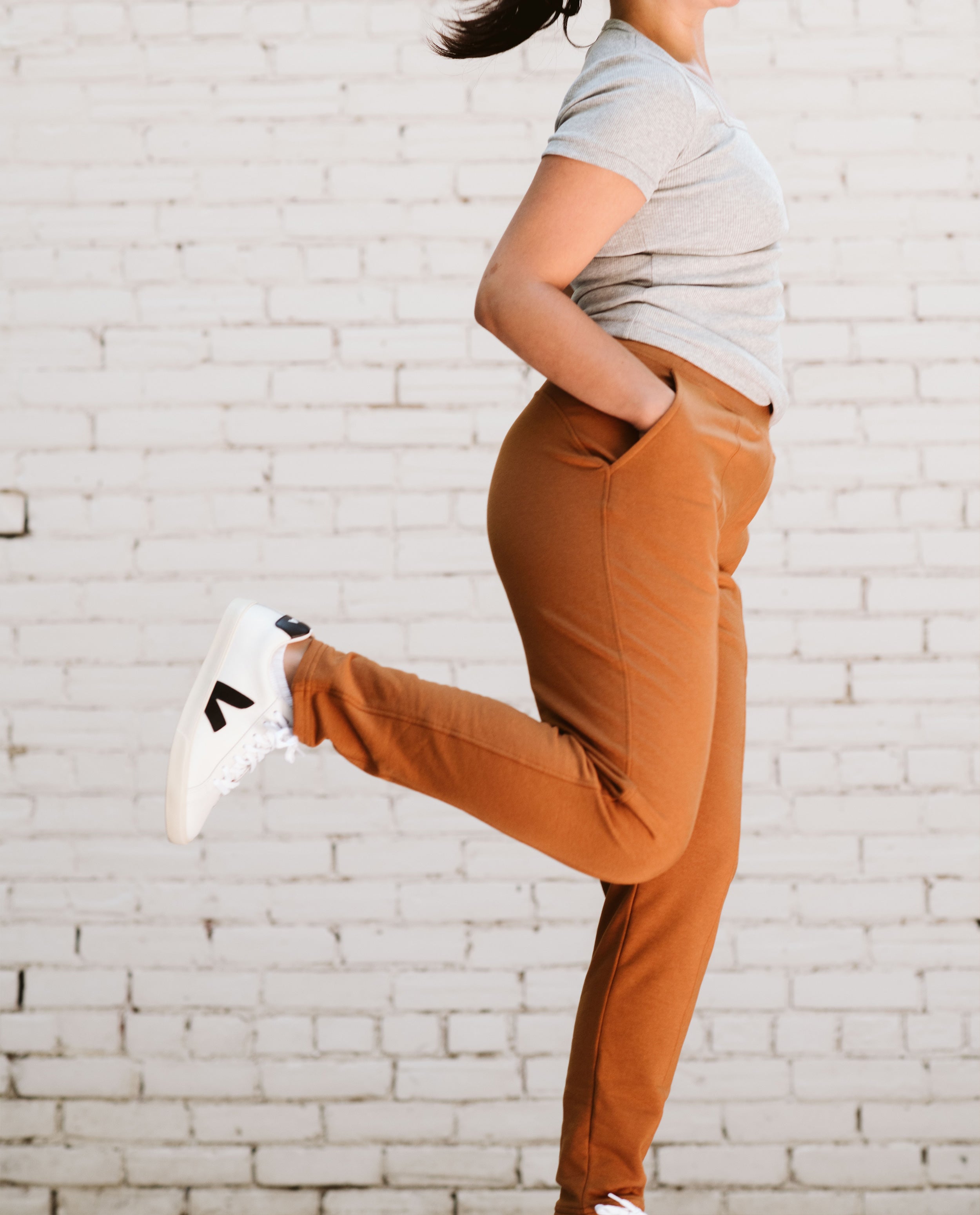 The Trouser Sweatpant in Copper | FRANC Sustainable Clothing