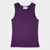 The Tuckable Rib Tank in Eggplant | FRANC Sustainable Clothing